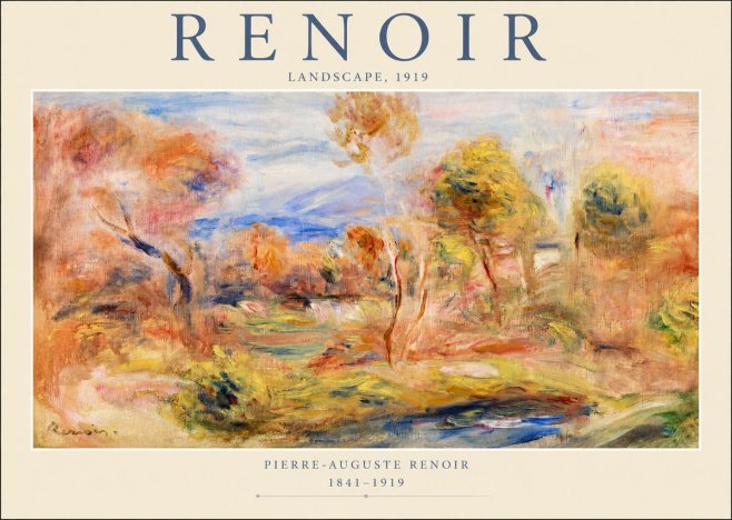 Renoir Landscape No2 - Affiche