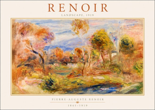 Renoir Landscape No3 - Affiche