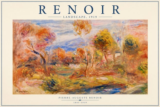 Renoir Landscape No5 - Affiche