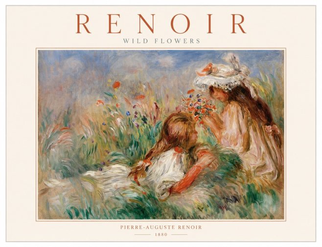 Renoir Wild Flowers No1 - Affiche