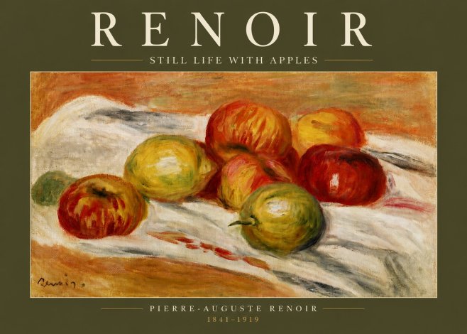 Renoir Still Life with Apples No4 - Affiche