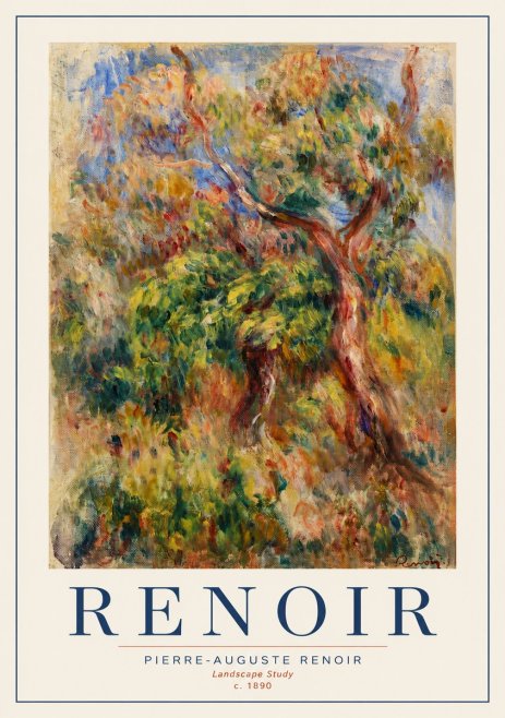 Renoir Landscape Study No3 - Affiche