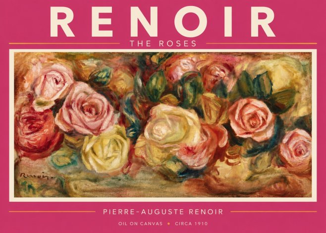 Renoir The Roses No3 - Affiche