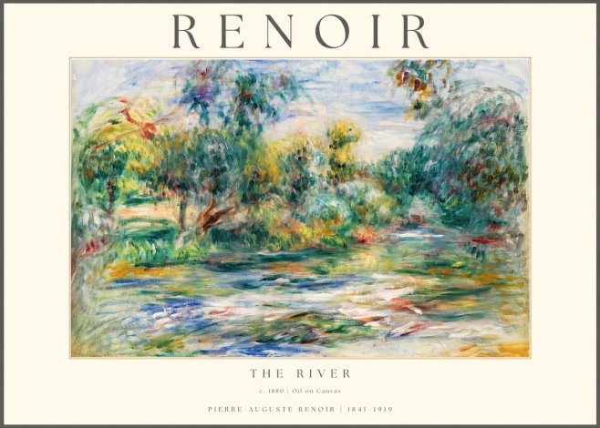 Renoir The River No1 - Affiche