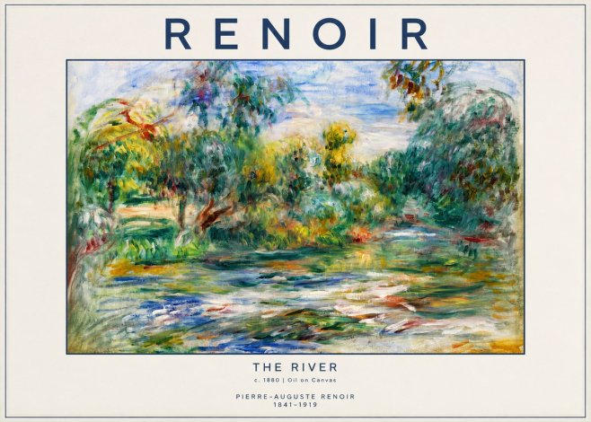 Renoir The River No2 - Affiche