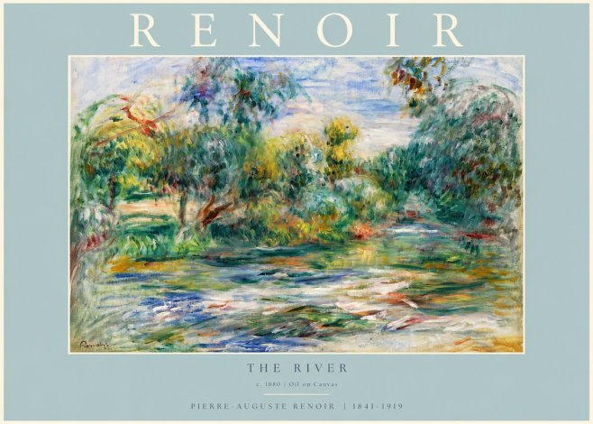 Renoir The River No3 - Affiche