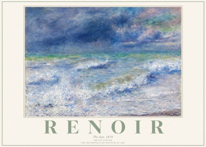 Renoir The Sea No2 - Affiche