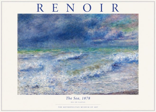Renoir The Sea No3 - Affiche