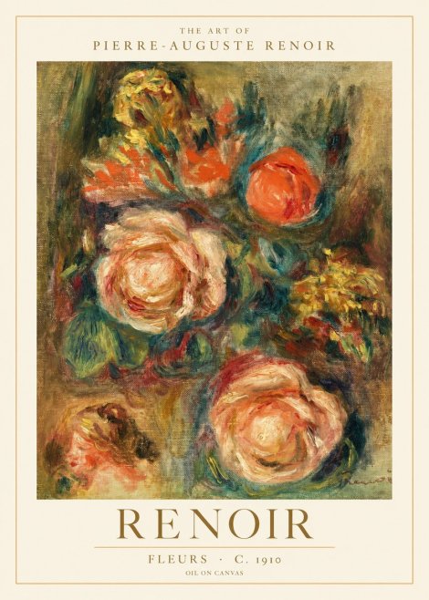 Renoir Fleurs No1 - Affiche