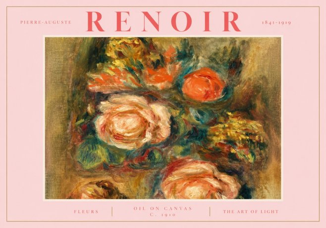 Renoir Fleurs No2 - Affiche