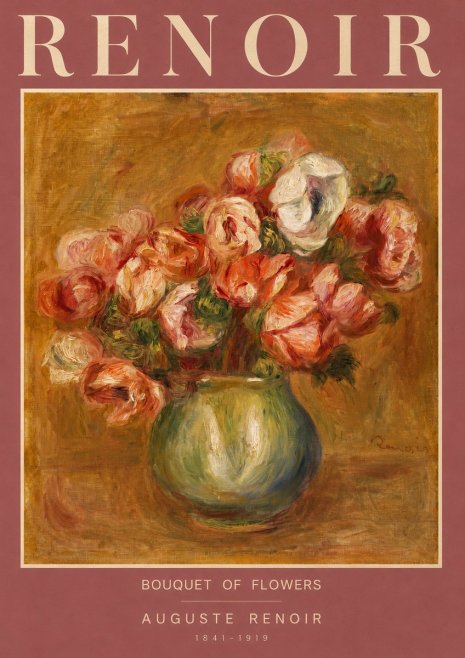 Renoir Bouquet of Flowers I No2 - Affiche