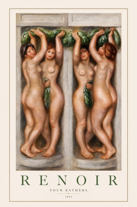 Renoir Four Bathers No2 - Affiche