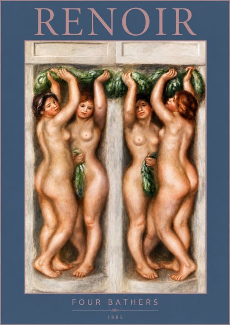 Renoir Four Bathers No3 - Affiche