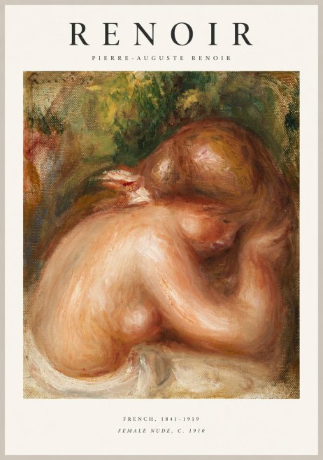 Renoir Female Nude, C. 1910 No1 - Affiche