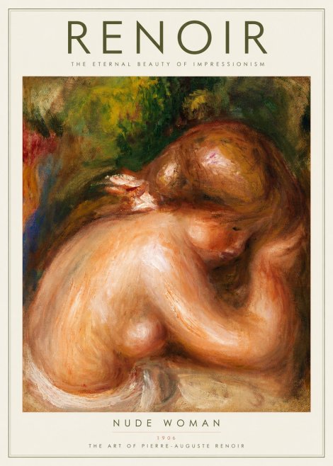 Renoir Female Nude, C. 1910 No2 - Affiche