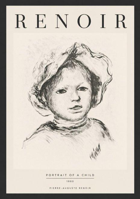 Renoir Portrait of a Child II No6 - Affiche
