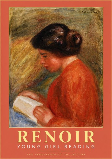 Renoir Young Girl Reading I No2 - Affiche