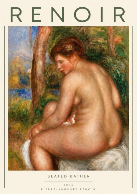 Renoir Seated Bather No4 - Affiche