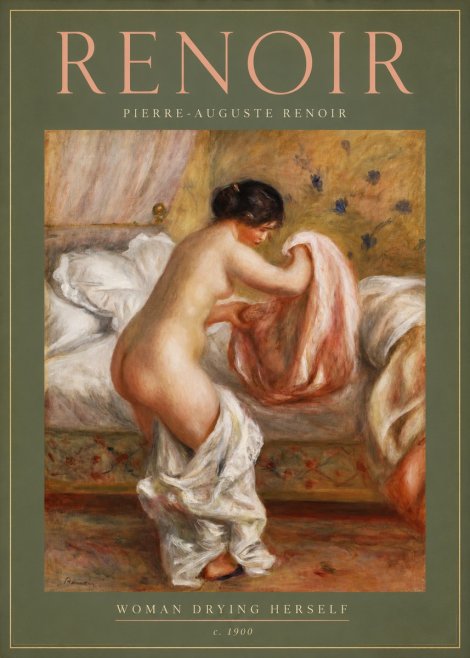 Renoir Woman Drying Herself No2 - Affiche
