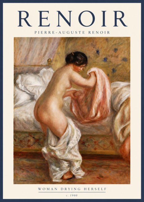 Renoir Woman Drying Herself No6 - Affiche