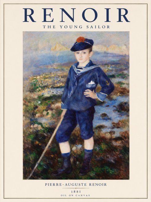 Renoir The Young Sailor No1 - Affiche