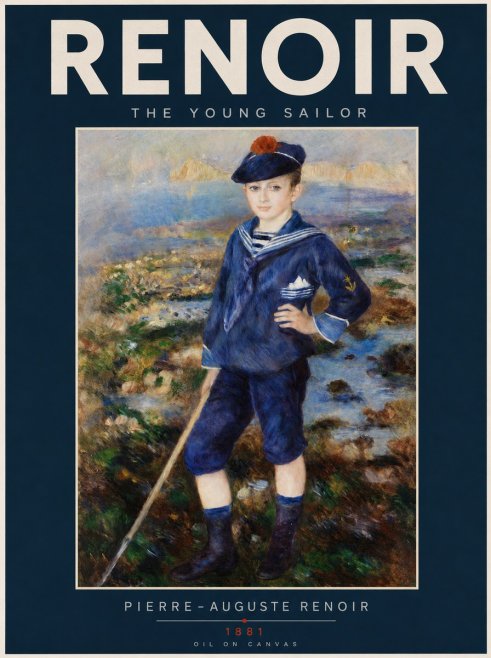 Renoir The Young Sailor No2 - Affiche