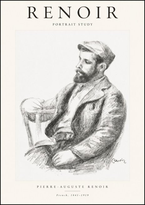 Renoir Portrait Study II No1 - Affiche