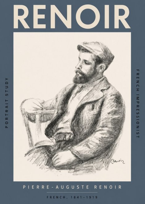 Renoir Portrait Study II No2 - Affiche