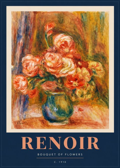 Renoir Bouquet of Flowers II No2 - Affiche