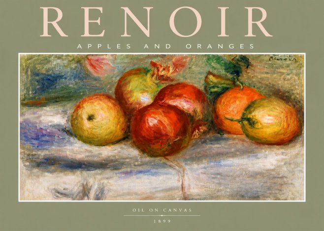 Renoir Apples and Oranges No4 - Affiche