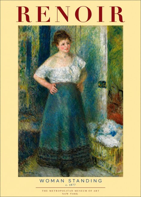 Renoir Woman Standing No2 - Affiche