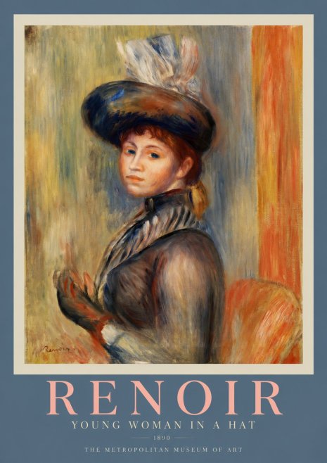 Renoir Portrait of a Young Girl IV No2 - Affiche