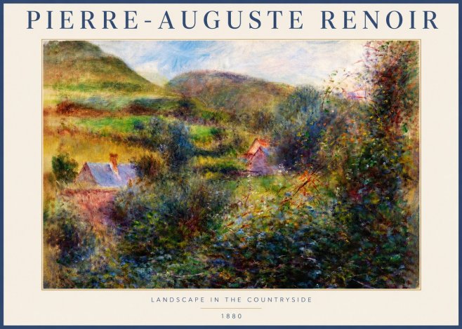 Renoir Landscape in the Countryside No2 - Affiche