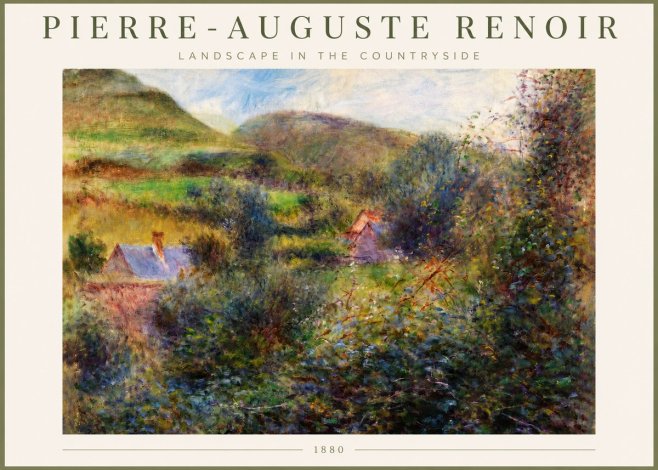 Renoir Landscape in the Countryside No3 - Affiche
