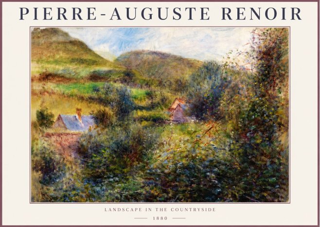 Renoir Landscape in the Countryside No4 - Affiche