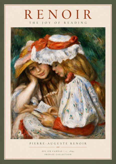 Renoir The Joy of Reading No2 - Affiche