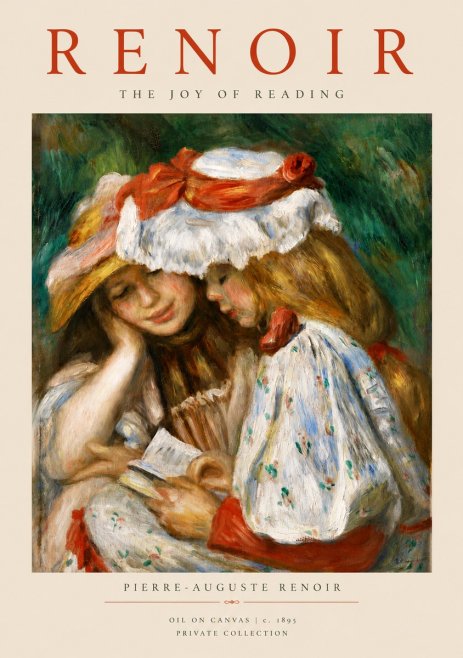 Renoir The Joy of Reading No5 - Affiche