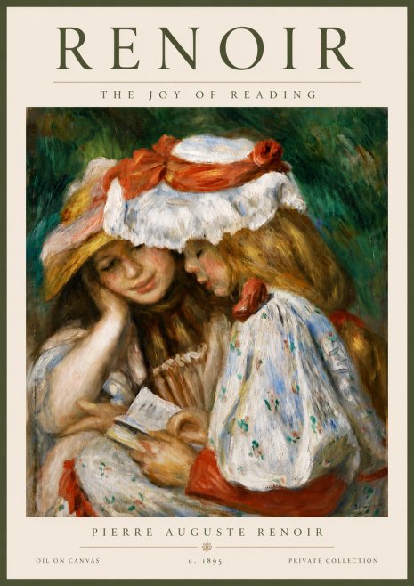 Renoir The Joy of Reading No6 - Affiche