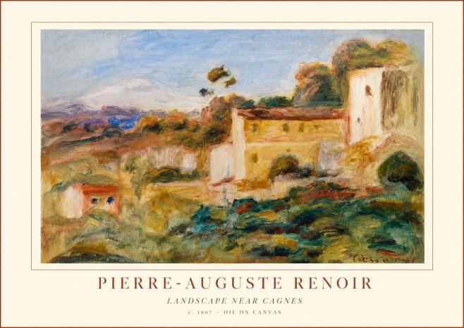 Renoir Landscape Near Cagnes II No1 - Affiche