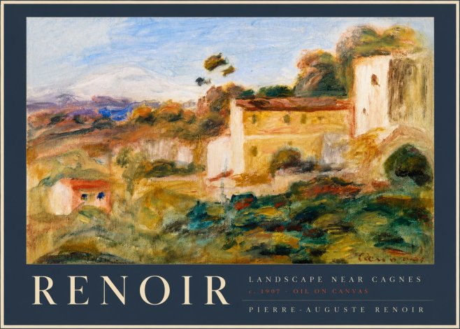Renoir Landscape Near Cagnes II No2 - Affiche