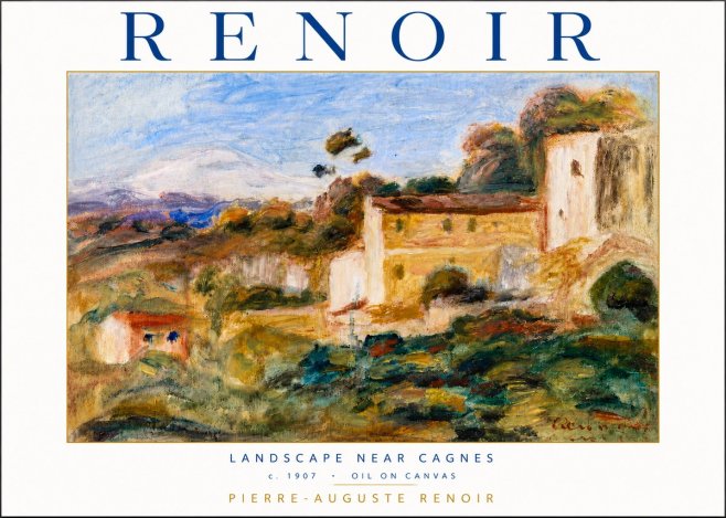 Renoir Landscape Near Cagnes No4 - Affiche
