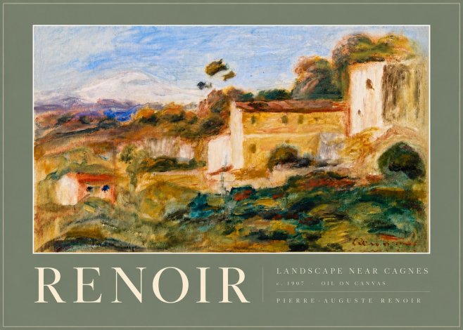 Renoir Landscape Near Cagnes No6 - Affiche