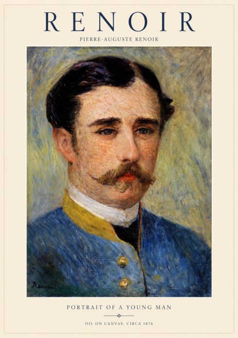 Renoir Portrait of a Young Officer No2 - Affiche