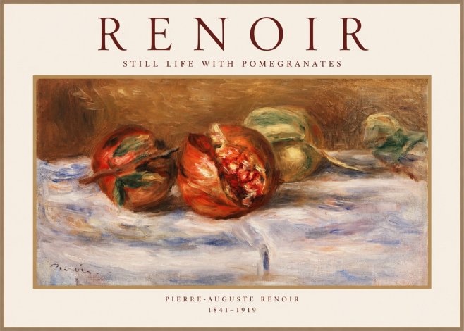 Renoir Still Life with Pomegranates No1 - Affiche