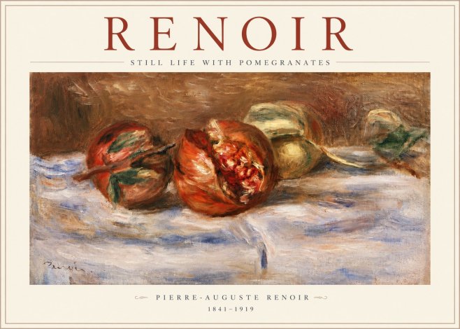 Renoir Still Life with Pomegranates No3 - Affiche