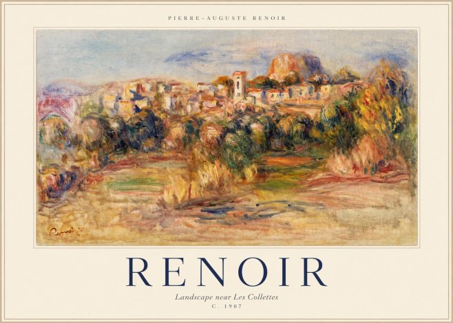 Renoir Landscape Near Les Collettes No1 - Affiche
