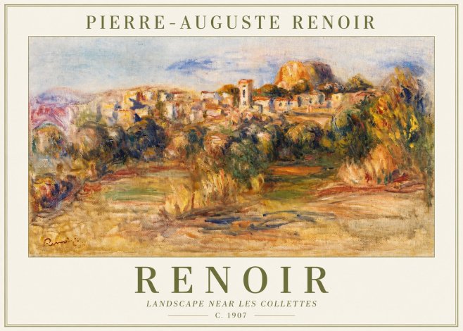 Renoir Landscape Near Les Collettes No2 - Affiche