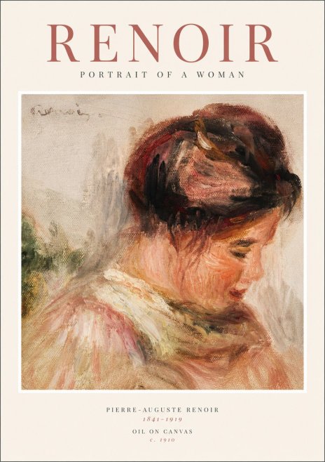 Renoir Portrait of a Woman II No1 - Affiche