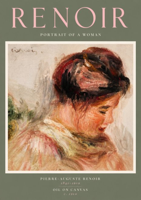 Renoir Portrait of a Woman II No2 - Affiche