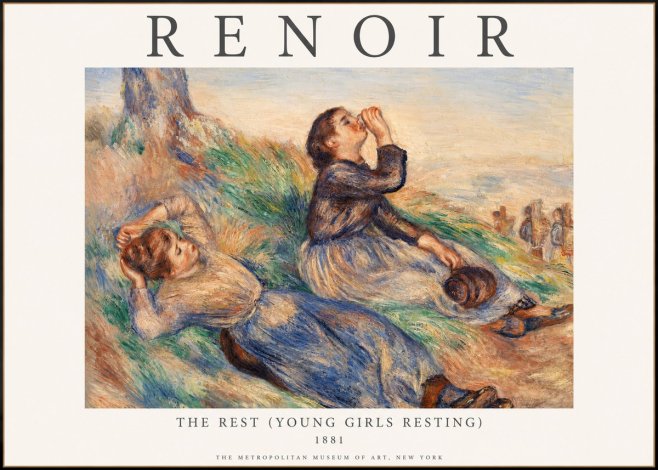 Renoir The Rest (Young Girls Resting) No1 - Affiche